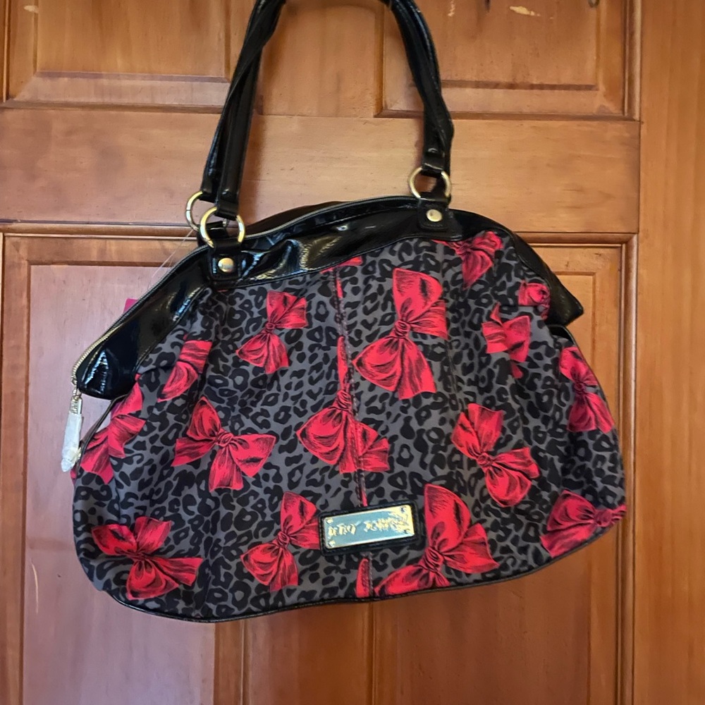 Betsey Johnson red bow purse